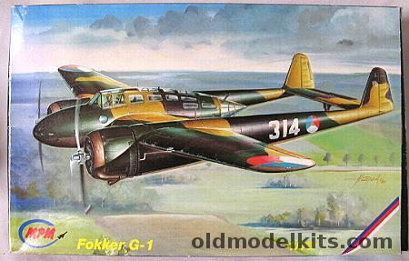 MPM 1/72 Fokker G-1 Reaper - Dutch or Luftwaffe - Bagged, 72034 plastic model kit